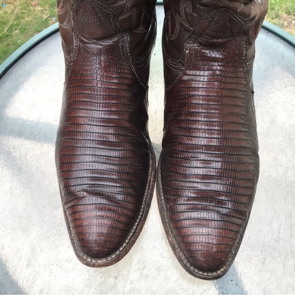 Vintage Nocona Lizard Cowboy boots - Picture 3 of 9